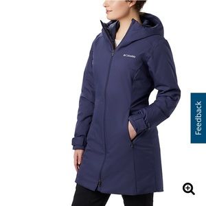 Columbia Women's Navy Hooded Ski Jacket